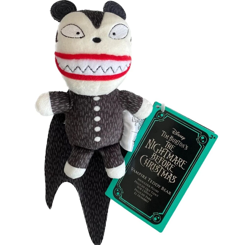 Disney Parks Nightmare Vampire Teddy Bear Magnetic Shoulder Pal Plush NBC